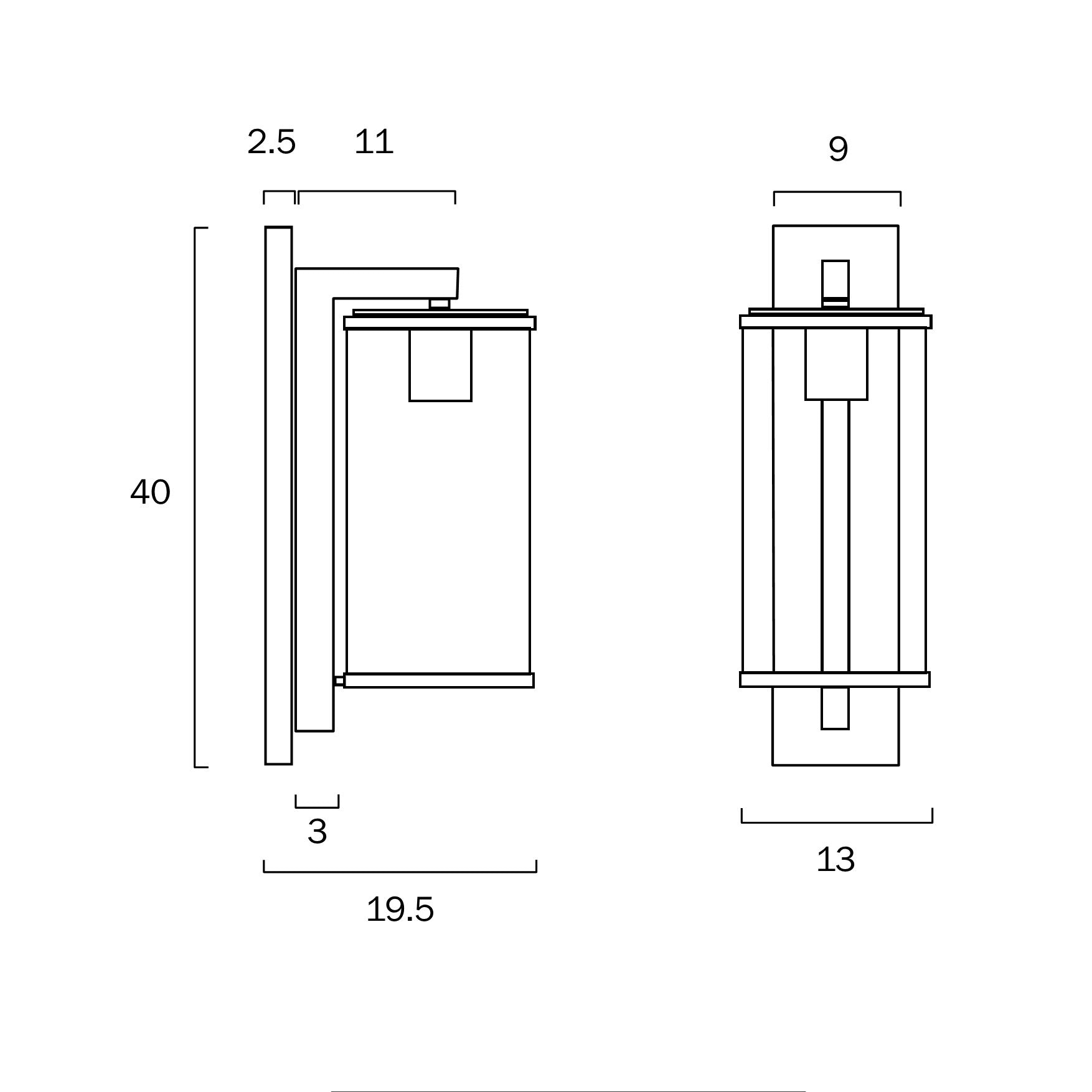 PEROVA 40 EXTERIOR WALL LIGHT